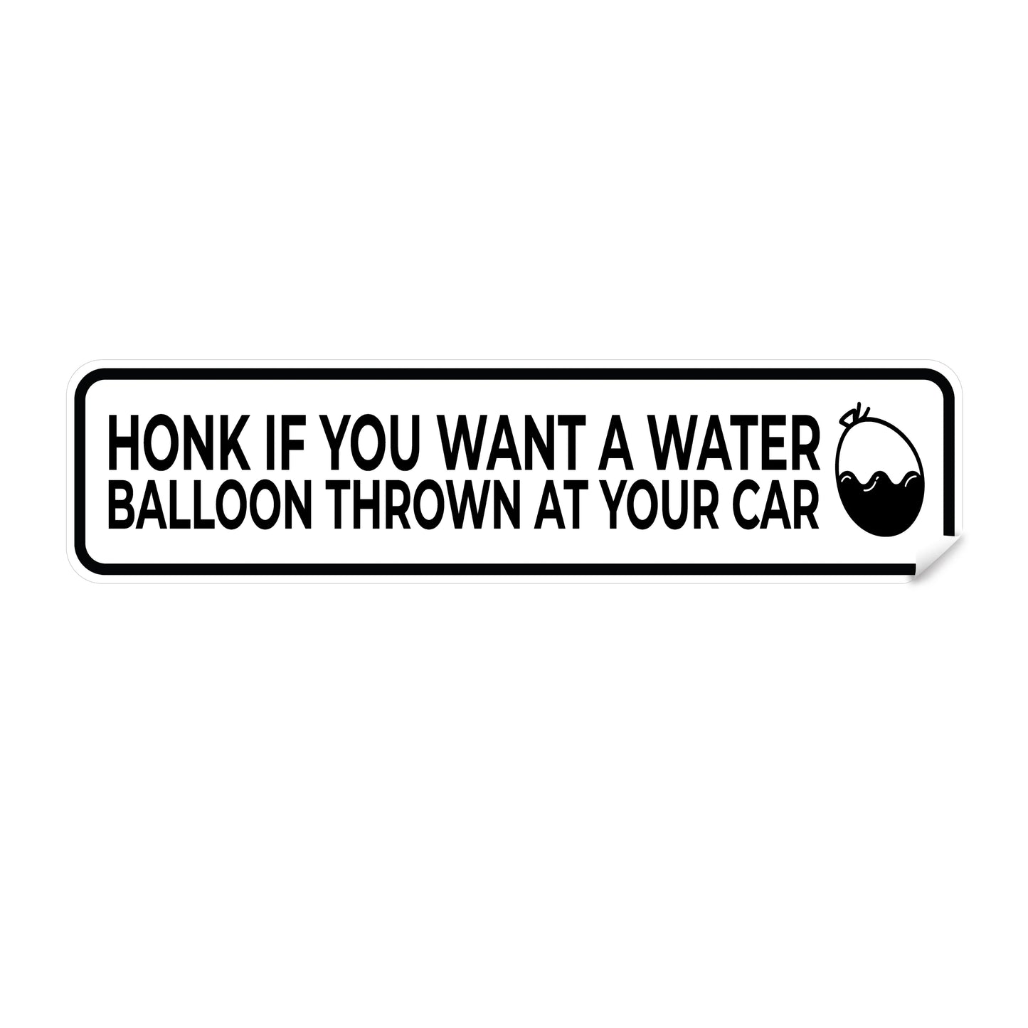 Water Balloon Bumper Sticker