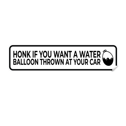 Water Balloon Bumper Sticker